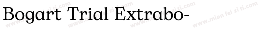 Bogart Trial Extrabo字体转换